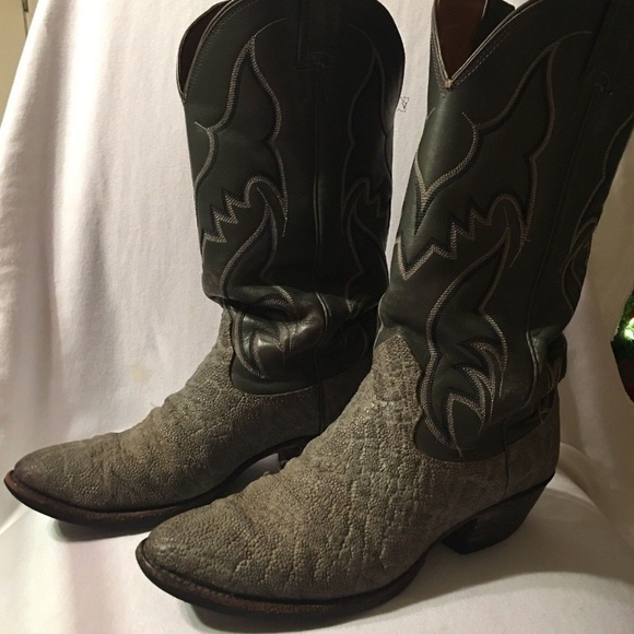 gray cowboy boots mens